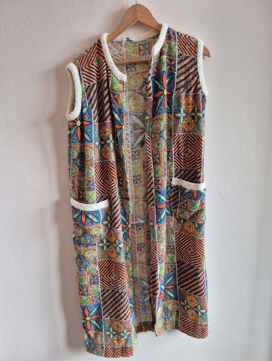 Vintage Other - Vintage 60' 70's Beach Cover Up Terry Cotton Si Bon Made In Canada